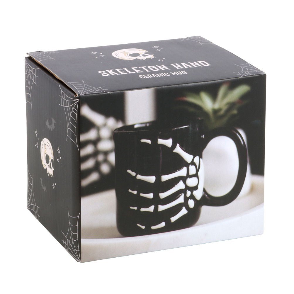 Skeleton Hand Ceramic Mug - Mug - The Dark Rose Emporium
