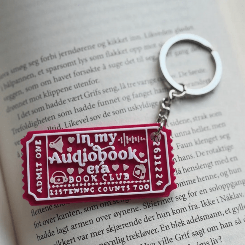 In My Audiobook Era Keychain - Keyring - The Dark Rose Emporium